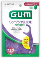 gum eez-thru comfort slide flosser pack of 2: enjoy the refreshing mint flavor and effective flossing experience logo