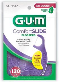 img 1 attached to GUM Eez-Thru Comfort Slide Flosser Pack of 2: Enjoy the Refreshing Mint Flavor and Effective Flossing Experience