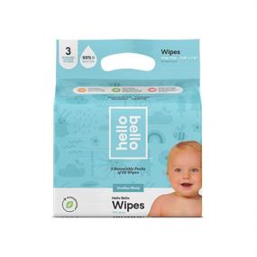 img 2 attached to 👶 Hello Bello 99% Water-Free Baby Wipes 3PK, 180ct: Gentle & Effective Cleaning for Your Baby's Delicate Skin