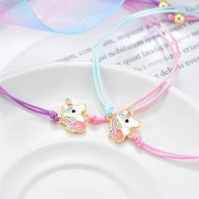 img 1 attached to 🦄 Enchanting Unicorn BFF Bracelets: Perfect Matching Friendship Gift for 2 Girls