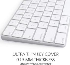 img 1 attached to ProElife Ultra Thin Transparent Clear Keyboard Cover Skin for Apple Magic Keyboard with Numeric Keypad A1843 - Full Size TPU Protector