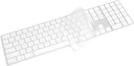 proelife ultra thin transparent clear keyboard cover skin for apple magic keyboard with numeric keypad a1843 - full size tpu protector логотип