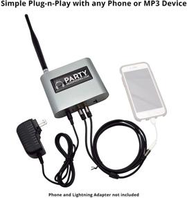 img 3 attached to High-Powered Silent Disco Transmitter for Group Listening Activities - Party Headphones Radio Frequency Wireless, A/C Powered, Up to 1500 Feet Distance, Ideal for Colleges, Churches, Events, Conferences