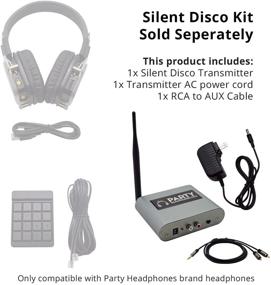 img 2 attached to High-Powered Silent Disco Transmitter for Group Listening Activities - Party Headphones Radio Frequency Wireless, A/C Powered, Up to 1500 Feet Distance, Ideal for Colleges, Churches, Events, Conferences