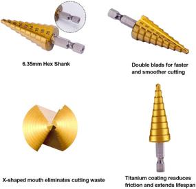 img 2 attached to High Speed LepoHome Titanium Coated Cutter Cutting Tools