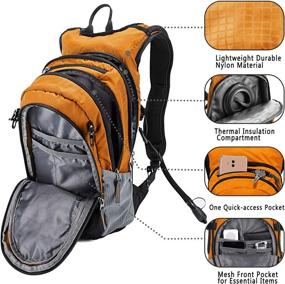 img 2 attached to SHARKMOUTH Hiking Hydration Backpack with 2.5L BPA Free Water Bladder - Ideal for Long Day Hikes, Day Trips, and Travel