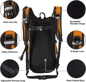 img 1 attached to SHARKMOUTH Hiking Hydration Backpack with 2.5L BPA Free Water Bladder - Ideal for Long Day Hikes, Day Trips, and Travel