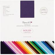 📦 premium solid cardstock pack by docrafts papermania, colossal size, 8x8-inch, 75-pack logo