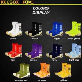 img 2 attached to 🧦 Ultimate Performance with KEESOX Upgraded Professional Anti-Slip Soccer Socks: Unisex Athletic Sport & Basketball Socks