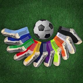 img 1 attached to 🧦 Ultimate Performance with KEESOX Upgraded Professional Anti-Slip Soccer Socks: Unisex Athletic Sport & Basketball Socks