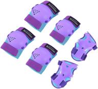 🛴 bosoner kids/youth knee pad elbow pads for roller skates, cycling, bmx bike, skateboard, inline rollerblading, skating, scooter riding, sports logo