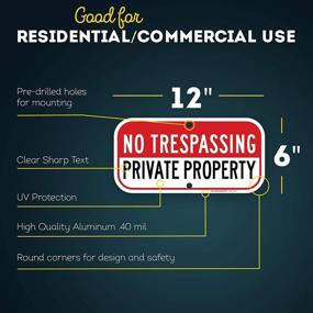 img 3 attached to 🚧 Enhanced Visibility Prismatic Reflective Property Trespassing Sign