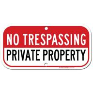 🚧 enhanced visibility prismatic reflective property trespassing sign logo