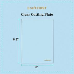 img 3 attached to 🔲 CraftFIRST Clear Cutting Plate: 1 Pair Compatible with Gemini Junior Jr & Logia A5 Die Cutting Machines