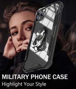 img 3 attached to 📱 ZTASEMI iPhone 11 Pro Max Case: Fingerprint, Kickstand, Anti-Scratch - Ultimate Protective Slim Cover