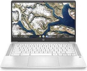 img 4 attached to 💻 14-inch HD Laptop, Intel Celeron N4000, 4 GB RAM, 32 GB eMMC, Chrome (HP Chromebook 14a-na0020nr, Ceramic White)
