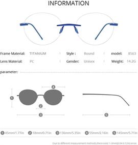 img 3 attached to FONEX Titanium Glasses Eyeglasses Frameless