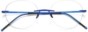 img 1 attached to FONEX Titanium Glasses Eyeglasses Frameless