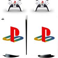 🎮 sony ps5 playstation 5 console wrap sticker skins with dualsense controller decals (digital edition, 13-inch) - complete vinyl skin decal cover for enhanced protection logo