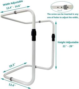 img 2 attached to 🛏️ Foot of Bed Blanket Lifter: Adjustable Tent for Surgery Recovery & Sheet Protection - Keep Blankets Off Feet!