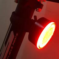 🔆 high-visibility bike tail light: powerful led, smart brake sensing, usb rechargeable, waterproof safety warning taillight logo