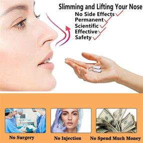img 1 attached to 👃 Pain-Free Silicone Nose Shaper Lifter Clip: Unisex Nose Corrector for Slimming, Straightening, and Beauty Enhancement