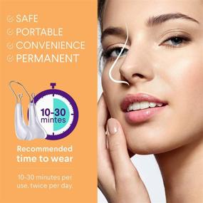 img 3 attached to 👃 Pain-Free Silicone Nose Shaper Lifter Clip: Unisex Nose Corrector for Slimming, Straightening, and Beauty Enhancement