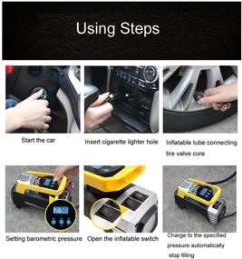 img 1 attached to 🚗 EAUSPL Auto Portable Air Compressor Tire Inflator: Digital Pump for Car Tires, Truck, Bicycle, RV & More