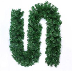 img 4 attached to 🎄 Kaloyyard 8.86FT Christmas Garland: Non-Lit Pine DIY Decoration for Holiday Celebrations - 1Pack