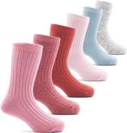 🧦 winter essentials: boys wool socks - 6 pack for unbeatable warmth & comfort logo