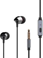 roadwi sport earphone with ceramic housing: noise isolating stereo earbuds for iphone, samsung, mp3 players, laptops, tablets (black) logo