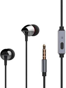 img 4 attached to Roadwi Sport Earphone with Ceramic Housing: Noise Isolating Stereo Earbuds for iPhone, Samsung, MP3 Players, Laptops, Tablets (Black)