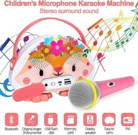 img 3 attached to Karaoke Machine Microphone Speaker Portable