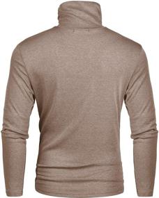 img 3 attached to Men's Knitted Sweatshirts - Derminpro Turtleneck T Shirts, Ideal Clothing for Shirts