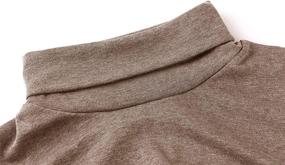 img 1 attached to Men's Knitted Sweatshirts - Derminpro Turtleneck T Shirts, Ideal Clothing for Shirts