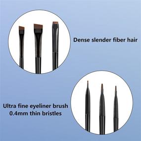 img 2 attached to Eyeliner Eyebrow Brushes Slanted Eyeshadow