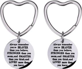 img 4 attached to 💪 Stronger Smarter Keychain Inspiring by Mtlee