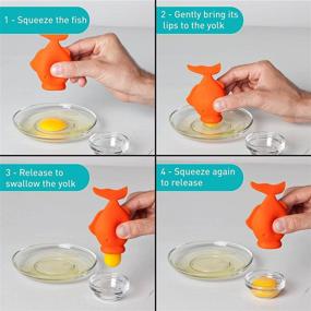 img 2 attached to 🍳 Peleg Design YolkFish Egg Separator: Effortlessly Extract Egg Yolk and White - Perfect Kitchen Gadget for Cooking and Baking