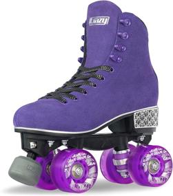 img 4 attached to Crazy Skates Evoke: Stylish Suede Quad Skates for Women