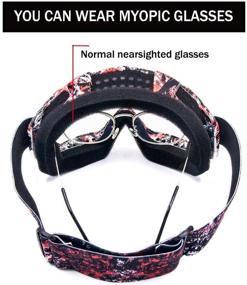 img 1 attached to Cynemo Motocross Goggles Motorcycle Riding Glasses