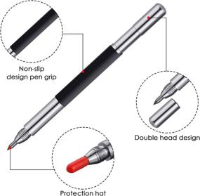 img 1 attached to Metal Engraving Pen Set - 6 Pieces of Scriber Tips with Magnet, Tungsten Carbide and Double Head, including 2 Replacement Tips, for Etching on Metal, Glass, Ceramics, Stone and Wood