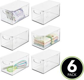 img 3 attached to MDesign Plastic Stackable Kitchen Refrigerator Storage & Organization for Kitchen Storage & Organization