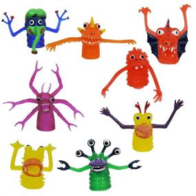 img 4 attached to 👹 8-Piece Monster Finger Puppet Set