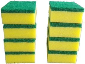 img 3 attached to 🧽 Pack of 8 Sponge Scouring Pads - Long-lasting Kitchen Sponge Scrubber - Dishwashing Sponges