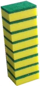 img 2 attached to 🧽 Pack of 8 Sponge Scouring Pads - Long-lasting Kitchen Sponge Scrubber - Dishwashing Sponges