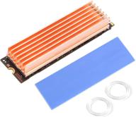 🔥 awxlumv m.2 heatsink: pure copper nvme m2 2280 ssd cooler with thermal pad for enhanced desk computer performance (2 pcs) logo