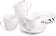 premium miware porcelain cappuccino saucers for perfectly-sized cups logo