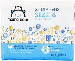 img 4 attached to 🐻 Mama Bear Diapers - Size 6, 25 Count, Bears Print by Amazon Brand