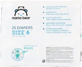 img 3 attached to 🐻 Mama Bear Diapers - Size 6, 25 Count, Bears Print by Amazon Brand