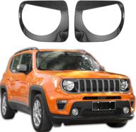 🚙 enhance your jeep renegade's look with jecar carbon fiber angry bird headlight bezels - 2019-2021 logo